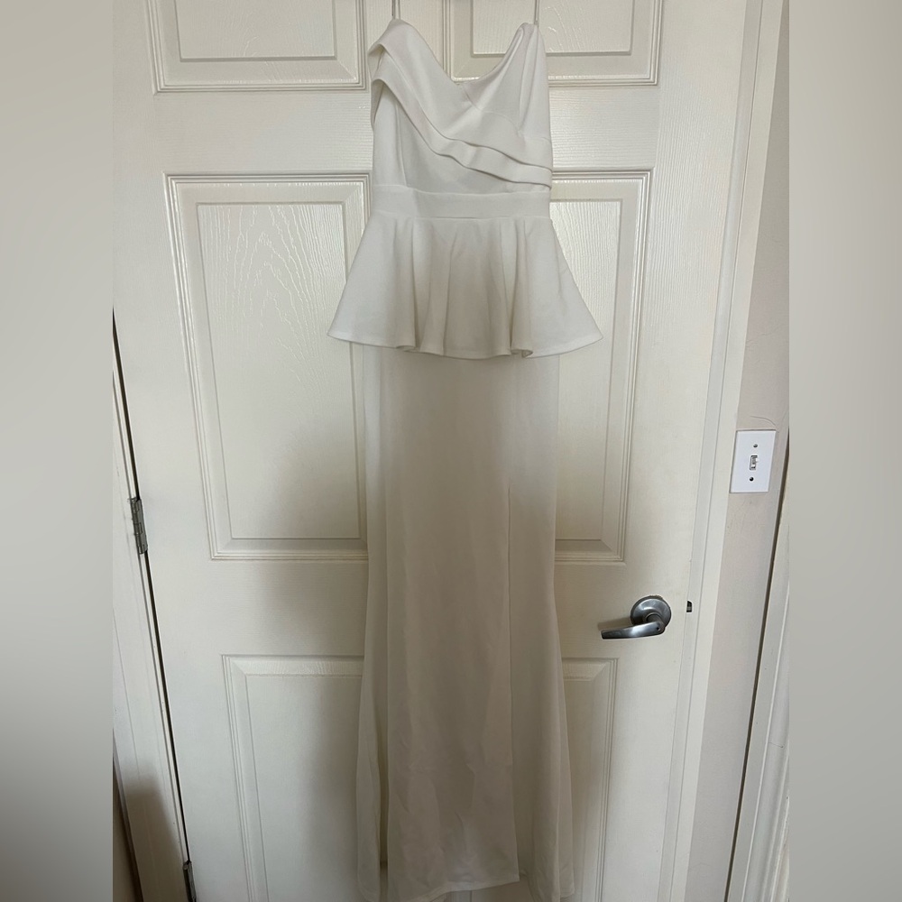 Elegant White Women's Dress